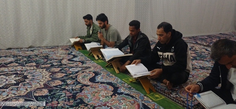 برگزاری جلسات روزانه قرآن کریم مسجد جامع افضل روستای گورزانگ میناب در شب مبعث حضرت رسول اکرم ص