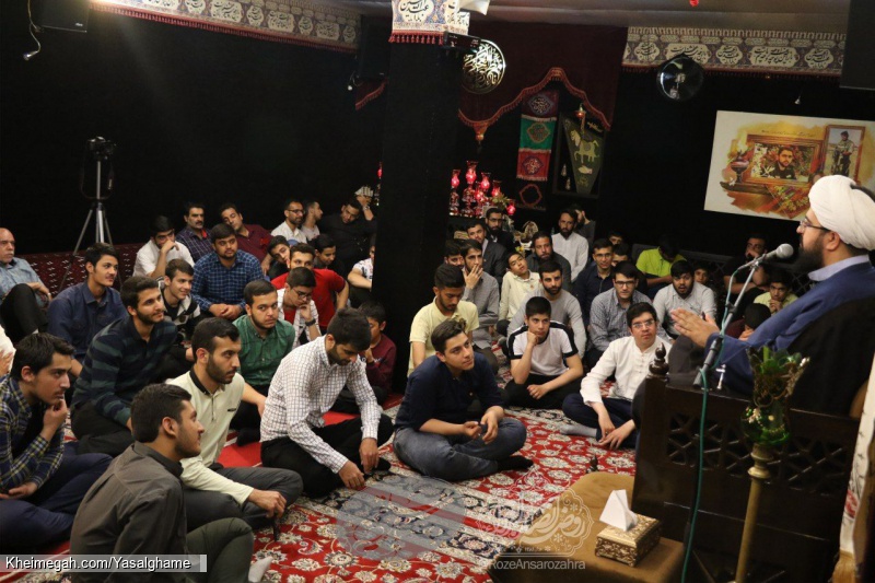 حجت الاسلام سعیدیان  _  کربلایی مجیدخرمی  _ حاج محمد گرمابدری  _  هیآت یاس علقمه سلام الله علیها