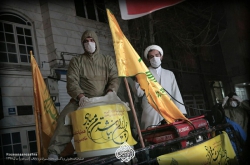 عملیات ضدعفونی وپاکسازی محله شمیران نو واوقاف (بخش دوم) روضه انصارالزهراسلام الله علیها
