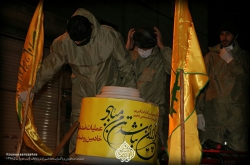 عملیات ضدعفونی وپاکسازی محله شمیران نو واوقاف (بخش دوم) روضه انصارالزهراسلام الله علیها