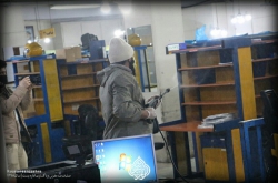عملیات ضدعفونی و پاکسازی اداره پست