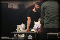 مرحله آماده سازی کارگاه جهاد دوزندگی روضه انصارالزهرا سلام الله علیها
