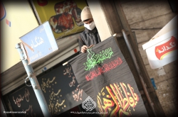 نصب سیاهی عزای حضرت زهرا سلام الله علیها سال ۱۳۹۹