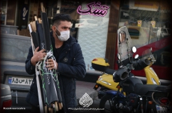 نصب سیاهی عزای حضرت زهرا سلام الله علیها سال ۱۳۹۹