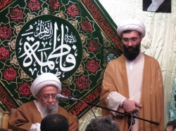 حضور حضرت آیت الله العظمی شمس الدین مجتهدی نجفی،استاد بزرگوار شیخ محمد ناصری در مجتمع بصیر