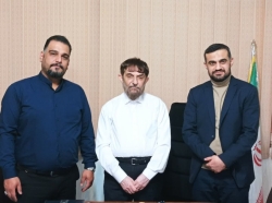 جلسه مسئولین مجتمع با جناب آقای دکتر آقا محمدی عضو مجلس تشخیص مصلحت نظام و رئیس گروه اقتصادی دفتر ر