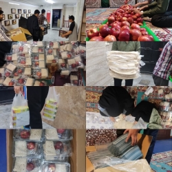 ۲۵۰ عدد بسته افطاری،آخرین برنامه ماه مبارک رمضان بود که آماده و توزیع شد