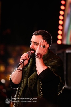 گزارش تصویری مراسم شب 20 ماه رمضان شب های قدر 1446 1404 کربلایی جواد مقدم - ورزشگاه شهید شیرودی