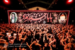 گزارش تصویری مراسم شب 22 ماه رمضان شب های قدر 1446 1404 کربلایی جواد مقدم - هیئت بین الحرمین طهران