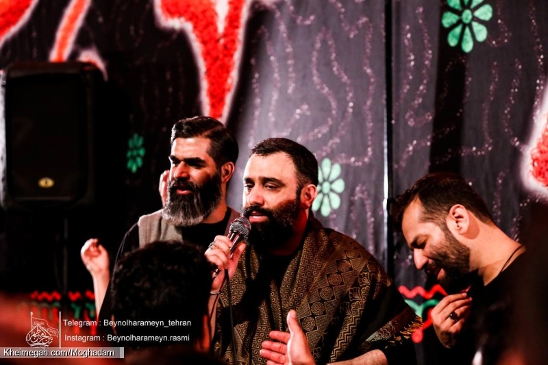 گزارش تصویری مراسم شب 22 ماه رمضان شب های قدر 1446 1404 کربلایی جواد مقدم - هیئت بین الحرمین طهران