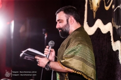 تصویر جلسه هیئت هفتگی 24 اردیبهشت 1404 - کربلایی جواد مقدم - هیئت بین الحرمین طهران - مسجد امام حسین