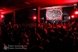 تصویر شب اول مراسم عزاداری مسلمیه 1404 کربلایی جواد مقدم - هیئت بین الحرمین طهران - مسجد فیروزآبادی