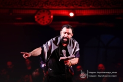 تصویر مراسم شب هفتم محرم 1405 کربلایی جواد مقدم - شب 7 محرم الحرام 1448 - هیئت بین الحرمین طهران