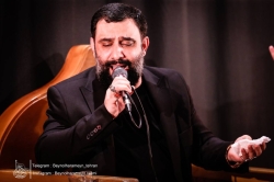 تصویر مراسم شب هشتم محرم 1405 کربلایی جواد مقدم - شب 8 محرم الحرام 1448 - هیئت بین الحرمین طهران
