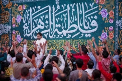 تصویر مراسم جشن ولادت حضرت فاطمه زهرا (س) 19 آذر 1404 حاج سید مجید بنی فاطمه - هیئت ریحانه الحسین (س