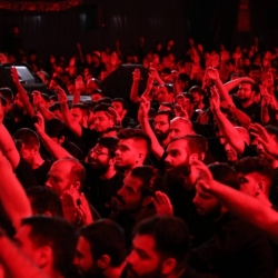 تصویر مراسم شب سوم محرم 1404 1447 حاج حسین سیب سرخی - هیئت روضت العباس تهران