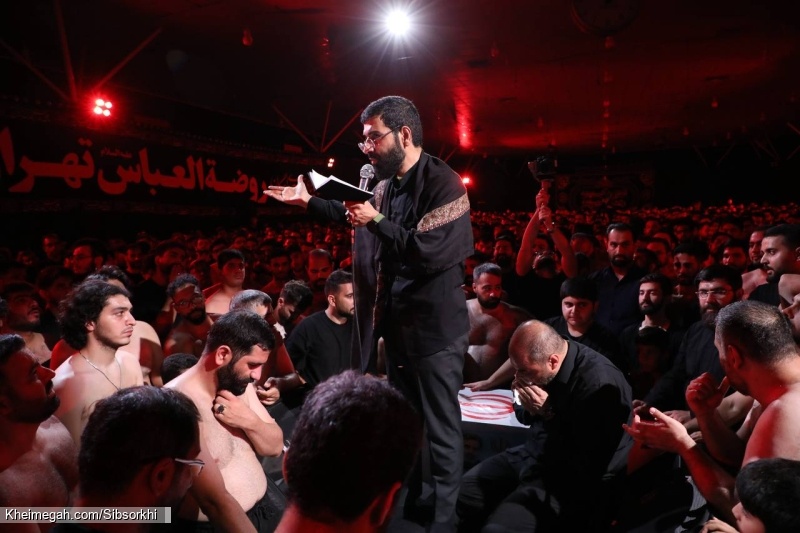 تصویر مراسم شب سوم محرم 1404 1447 حاج حسین سیب سرخی - هیئت روضت العباس تهران
