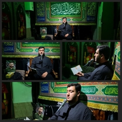 قرائت زیارت عاشورا  کربلایی ابوالفضل کاظمی