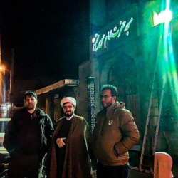 برپایی موکب پذیرایی شب نیمه شعبان 1403 توسط خادمین مسجدامام حسن مجتبی علیه السلام اسلام آباد زنجان