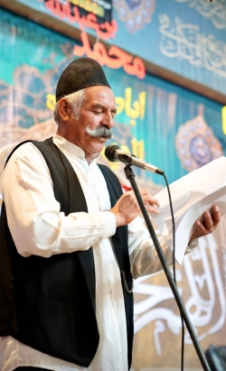 مراسم ولادت با سعادت حضرت بقیه الله دکلمه خوانی حسین محمود زاده