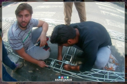 آماده سازی محفل سوگواری محرم 97