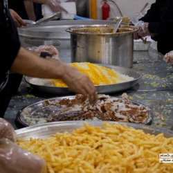 آشپزخانه گلزار شهدای گمنام شهرک شهید محلاتی در شب چهارم محرم