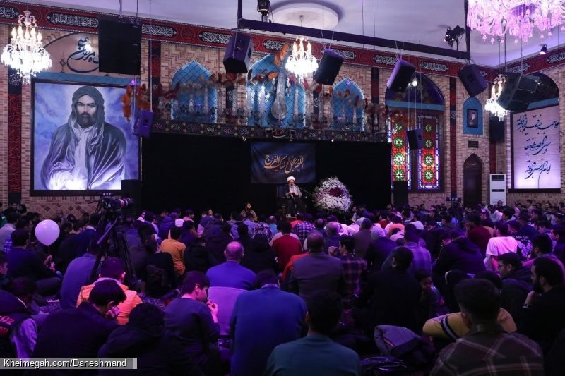 گزارش تصویری مراسم جشن ولادت امام زمان (عج) نیمه شعبان 1403 - استاد مهدی دانشمند - هیئت الرضا تهران