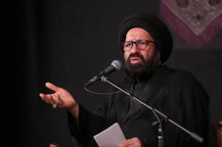 تصویر مراسم شهادت امام جعفر صادق (ع) 1405 حسینیه انصارالحسین (ع) استاد سید احمد دارستانی