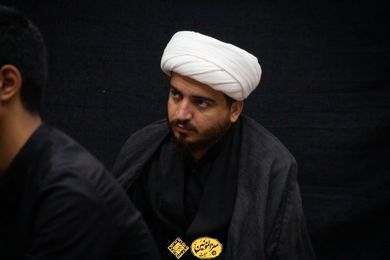شهادت امام صادق علیه السلام حجج اسلام فیروزجایی و عالمی با شعر خوانی سید امیرعلی موسوی