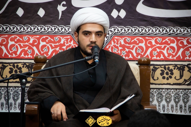 شهادت امام صادق علیه السلام حجج اسلام فیروزجایی و عالمی با شعر خوانی سید امیرعلی موسوی