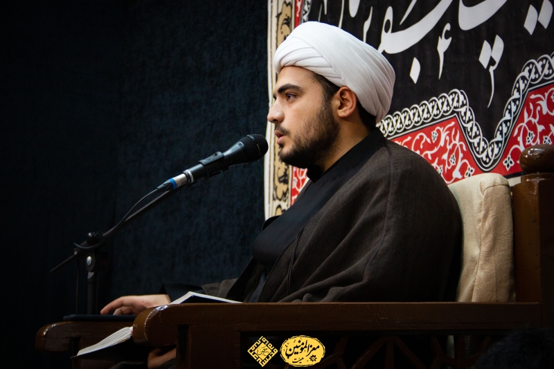 شهادت امام صادق علیه السلام حجج اسلام فیروزجایی و عالمی با شعر خوانی سید امیرعلی موسوی