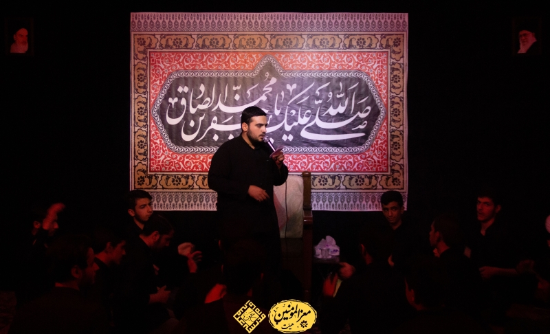 شهادت امام صادق علیه السلام حجج اسلام فیروزجایی و عالمی با شعر خوانی سید امیرعلی موسوی