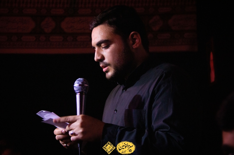 شهادت امام صادق علیه السلام حجج اسلام فیروزجایی و عالمی با شعر خوانی سید امیرعلی موسوی