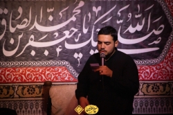 شهادت امام صادق علیه السلام حجج اسلام فیروزجایی و عالمی با شعر خوانی سید امیرعلی موسوی