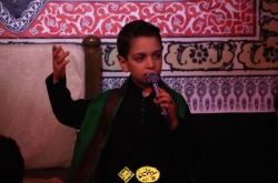 شهادت امام صادق علیه السلام حجج اسلام فیروزجایی و عالمی با شعر خوانی سید امیرعلی موسوی