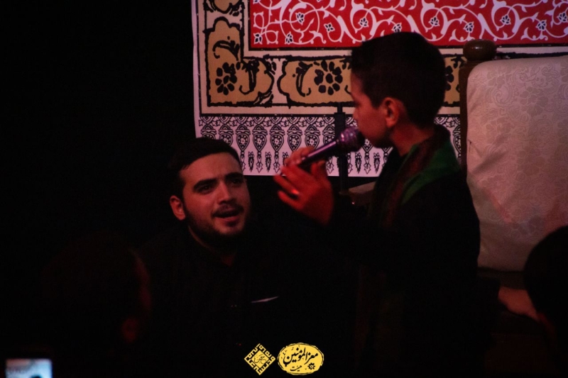 شهادت امام صادق علیه السلام حجج اسلام فیروزجایی و عالمی با شعر خوانی سید امیرعلی موسوی