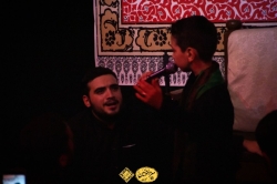شهادت امام صادق علیه السلام حجج اسلام فیروزجایی و عالمی با شعر خوانی سید امیرعلی موسوی