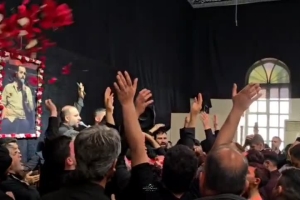 مراسم تشییع پیکر ذاکر با اخلاص خادم الحسین کربلایی علی کلهری