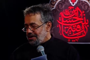 سومین شب مراسم عزاداری حضرت زهرا -روضه - ترک خوردی ای شیشه عمر من - محمود کریمی