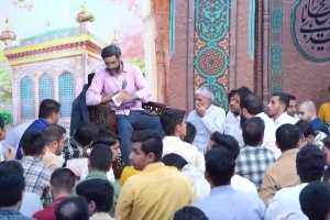 دلبسته مرام کسی جز علی نباش - دانلود کلیپ شعر و مدح خوانی ولادت امام رضا 1404 سید رضا نریمانی